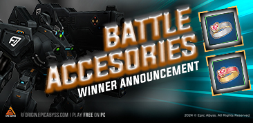 PRIZE WINNERS - BATTLE ACCESORIES