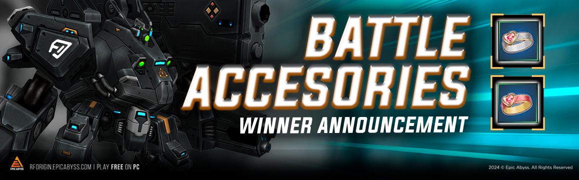 PRIZE WINNERS - BATTLE ACCESORIES
