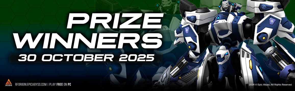 PRIZE WINNERS - 30 OCTOBER 2025