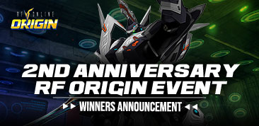 GRAND PRIZE WINNERS - RF ORIGIN 2ND ANNIVERSARY