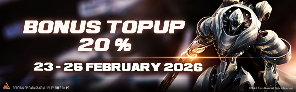 BONUS TOPUP 20 PERSEN