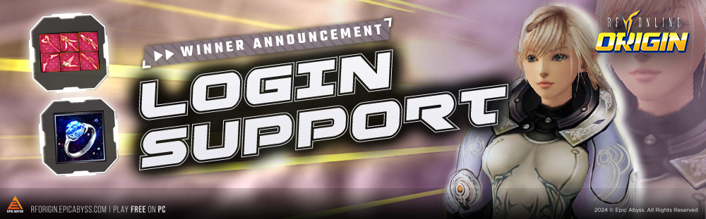 GRAND PRIZE WINNERS - LOGIN SUPPORT